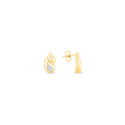 Golden Dewdrop Studs