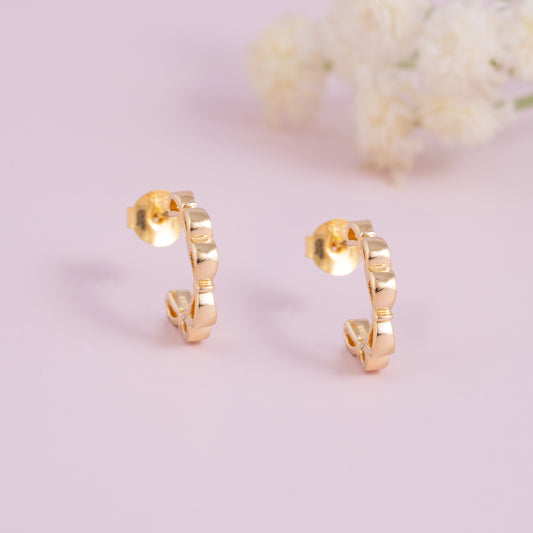 Golden Wave Hoops