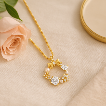 Golden Charm Bloom Pendant Necklace