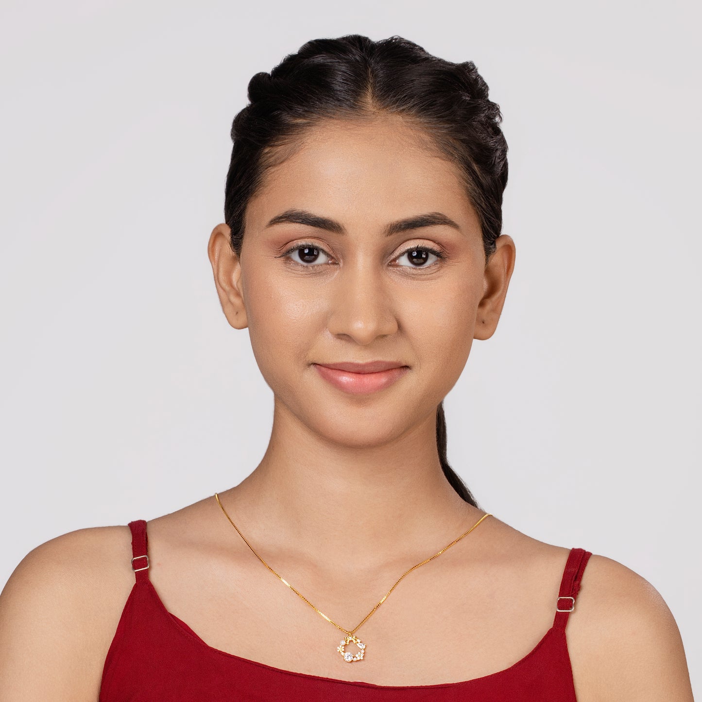 Golden Charm Bloom Pendant Necklace