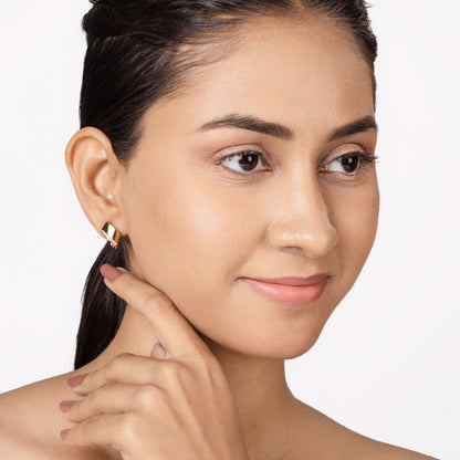 Golden Curve Studs