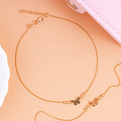Golden Flutter Anklet