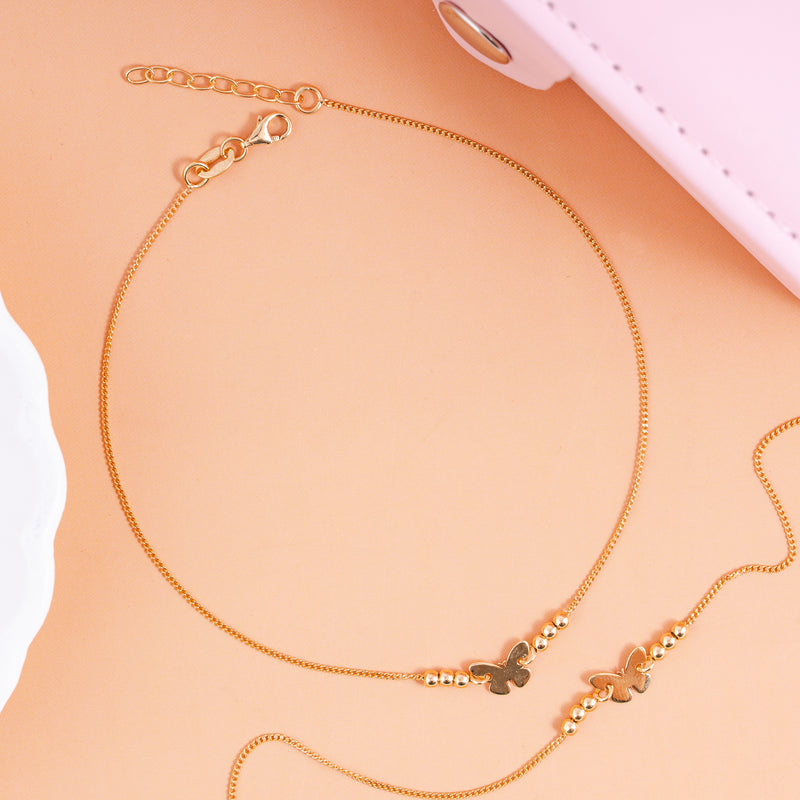 Golden Flutter Anklet