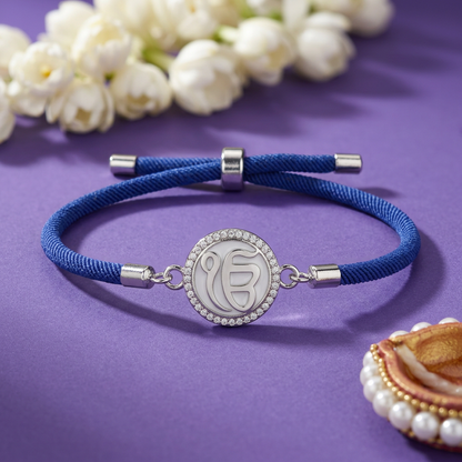 Ik Onkar Divine 92.5 Sterling Silver Bracelet Rakhi
