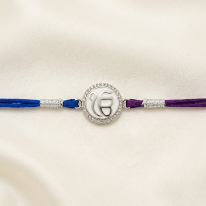 Ik Onkar Divine 92.5 Sterling Silver Rakhi