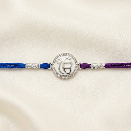Ik Onkar Divine 92.5 Sterling Silver Rakhi