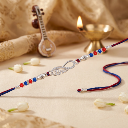 Infinity Bro Sterling Silver Rakhi