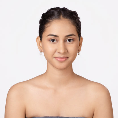 Infinity Pearl Loop Earrings