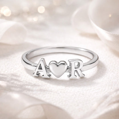 Initials Heart Band