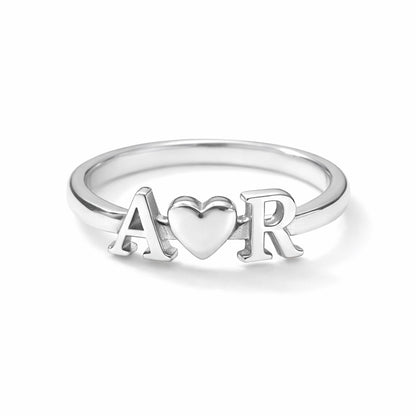 Initials Heart Band