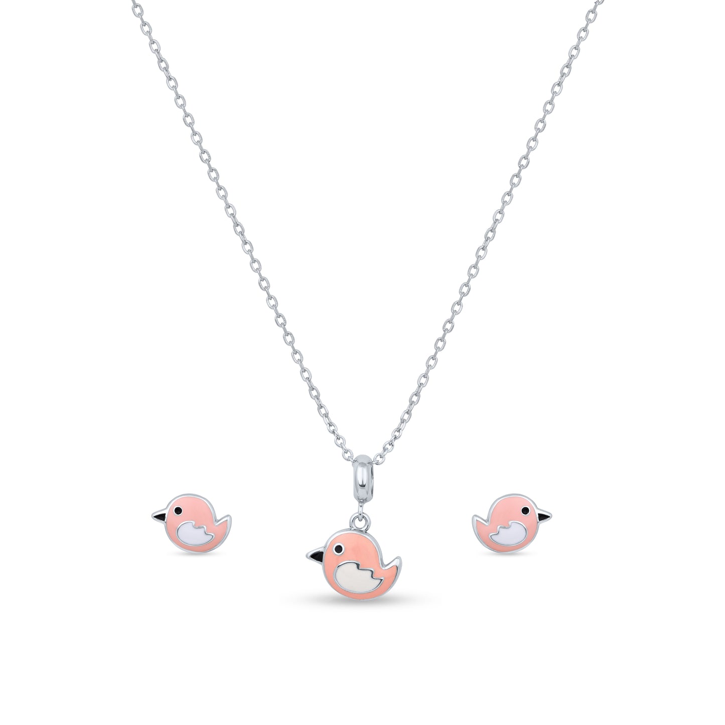 Silver Chirpy Charm Set