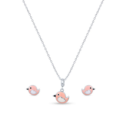 Silver Chirpy Charm Set