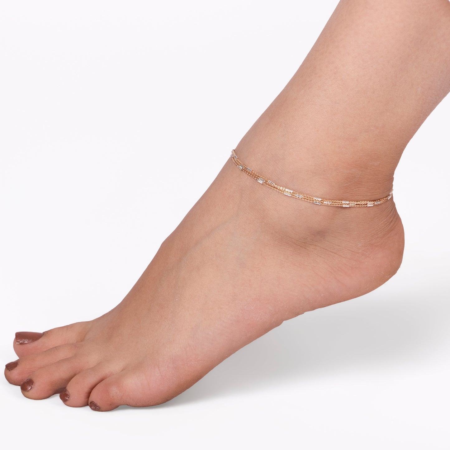 Rosé Gleam Anklet
