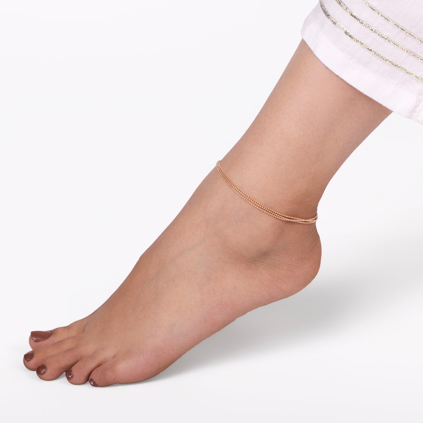 Rosy Twilight Gleam Anklet