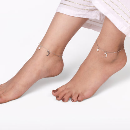 Pearl Moon Whisper Anklet