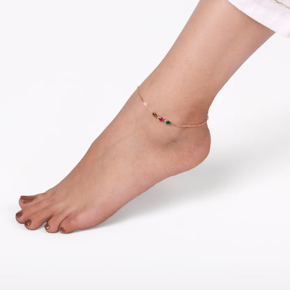 Radiant Trio Anklet