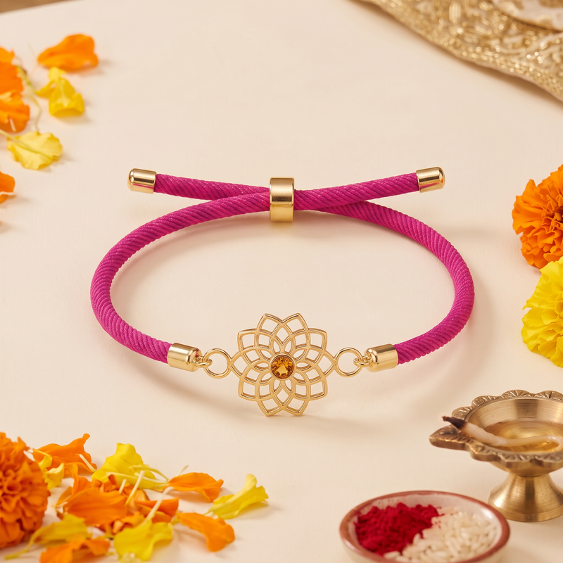 Kamal Jyoti Silver Rakhi