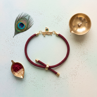 Krishna Divine Silver Rakhi