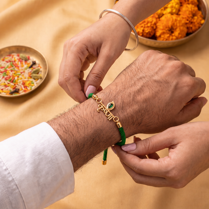 Krishna Divine Silver Rakhi