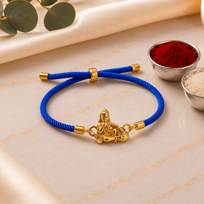 Krishna Gold-Plated Sterling Silver Bracelet Rakhi