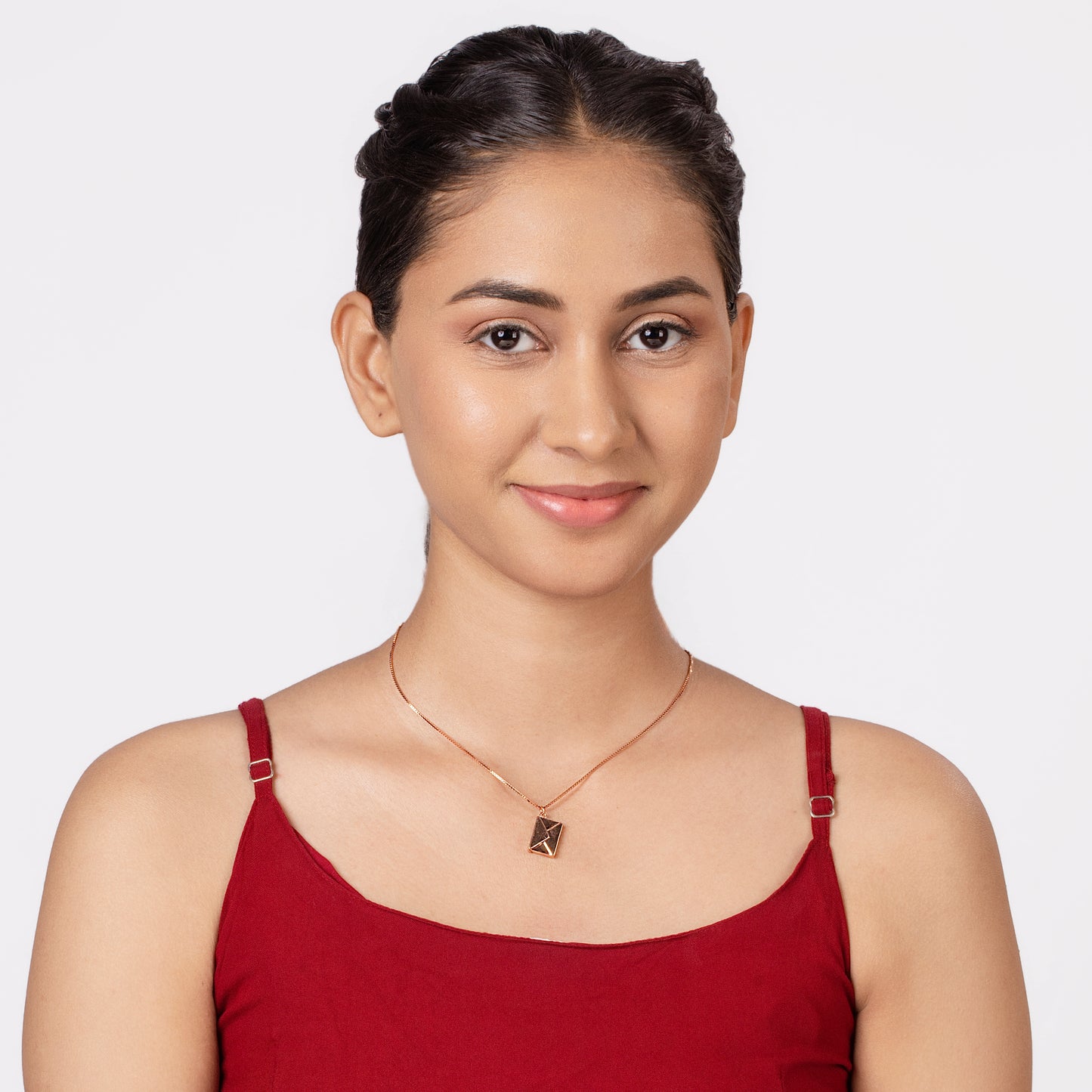 Love Letter Rose Gold Plated Pendant Necklace