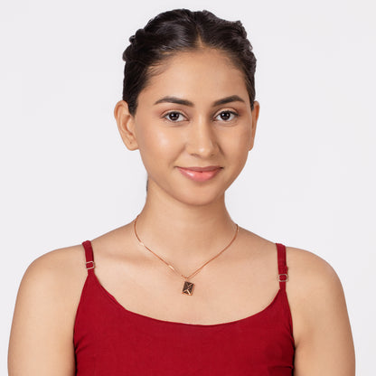 Love Letter Rose Gold Plated Pendant Necklace