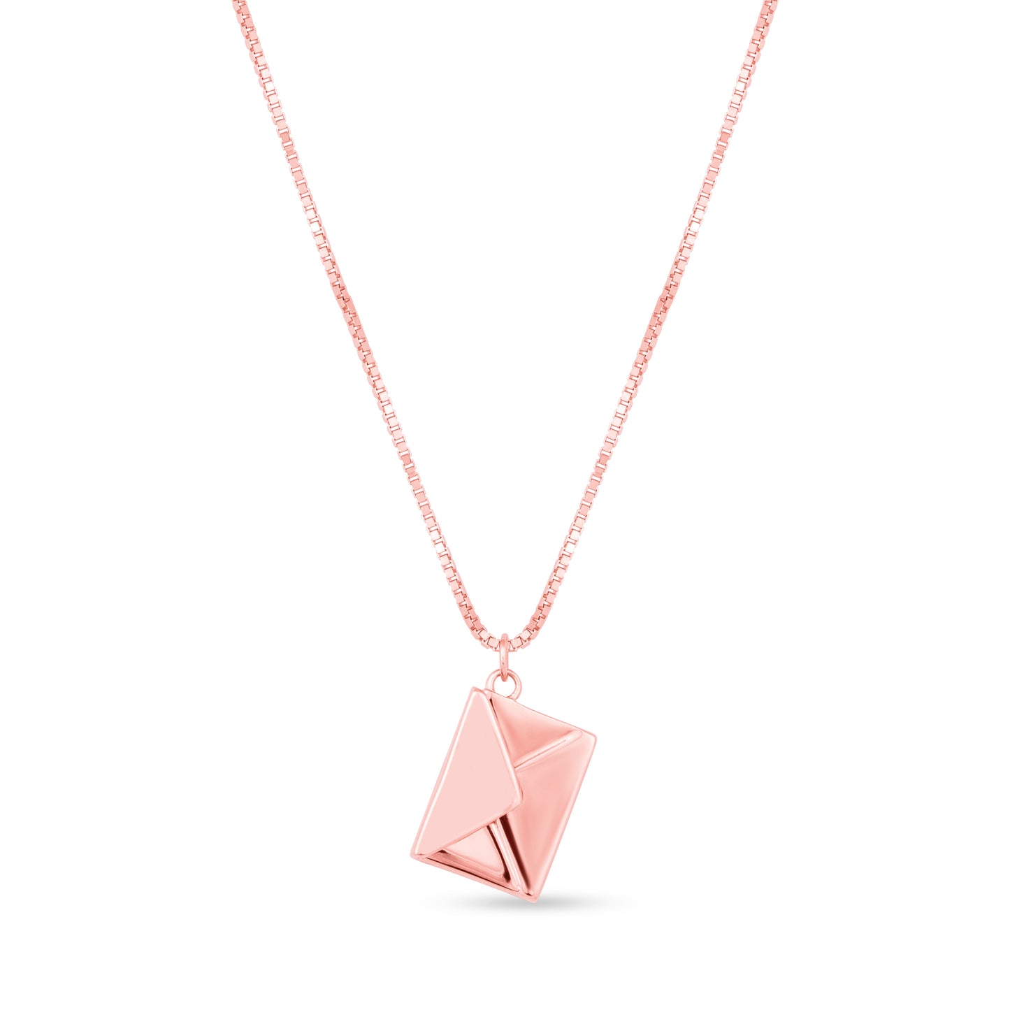 Love Letter Rose Gold Plated Pendant Necklace