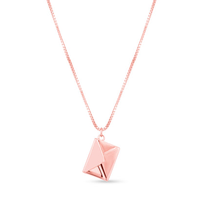 Love Letter Rose Gold Plated Pendant Necklace