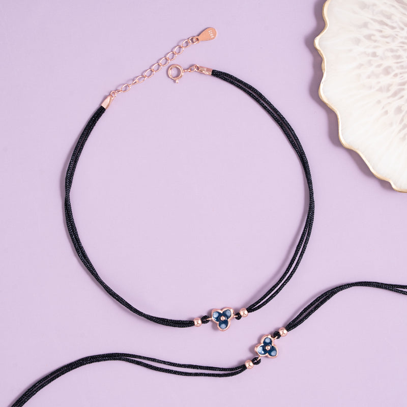 Midnight Bloom Anklet