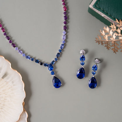 Midnight Cascade Necklace Set