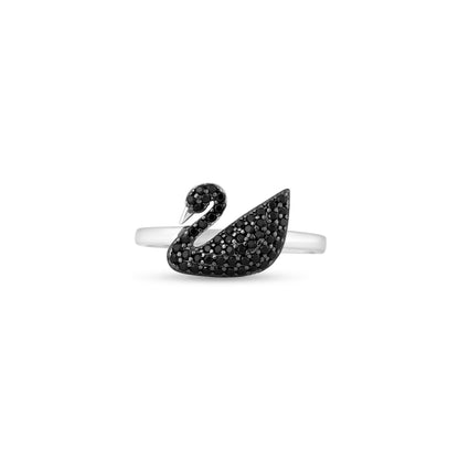 Midnight Swan Ring
