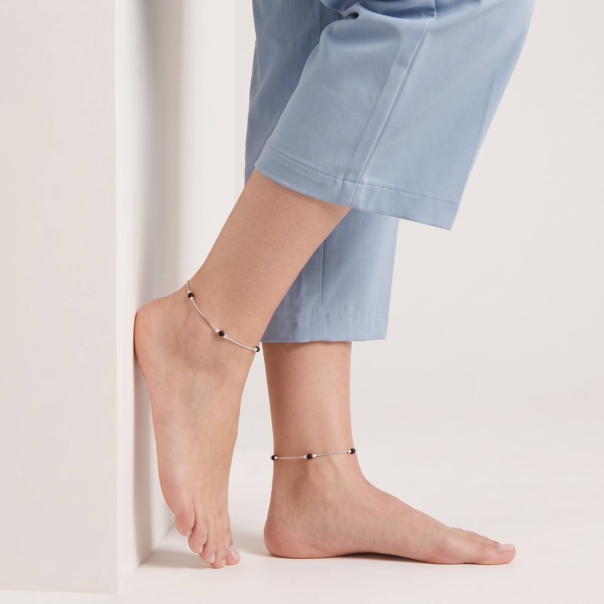 Midnight Bead Anklet