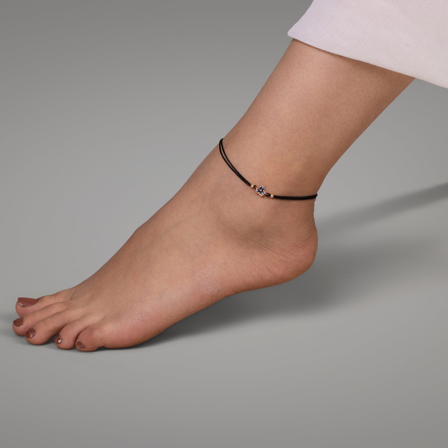 Midnight Bloom Anklet