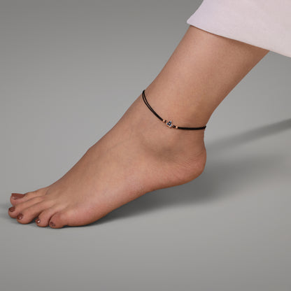 Midnight Bloom Anklet