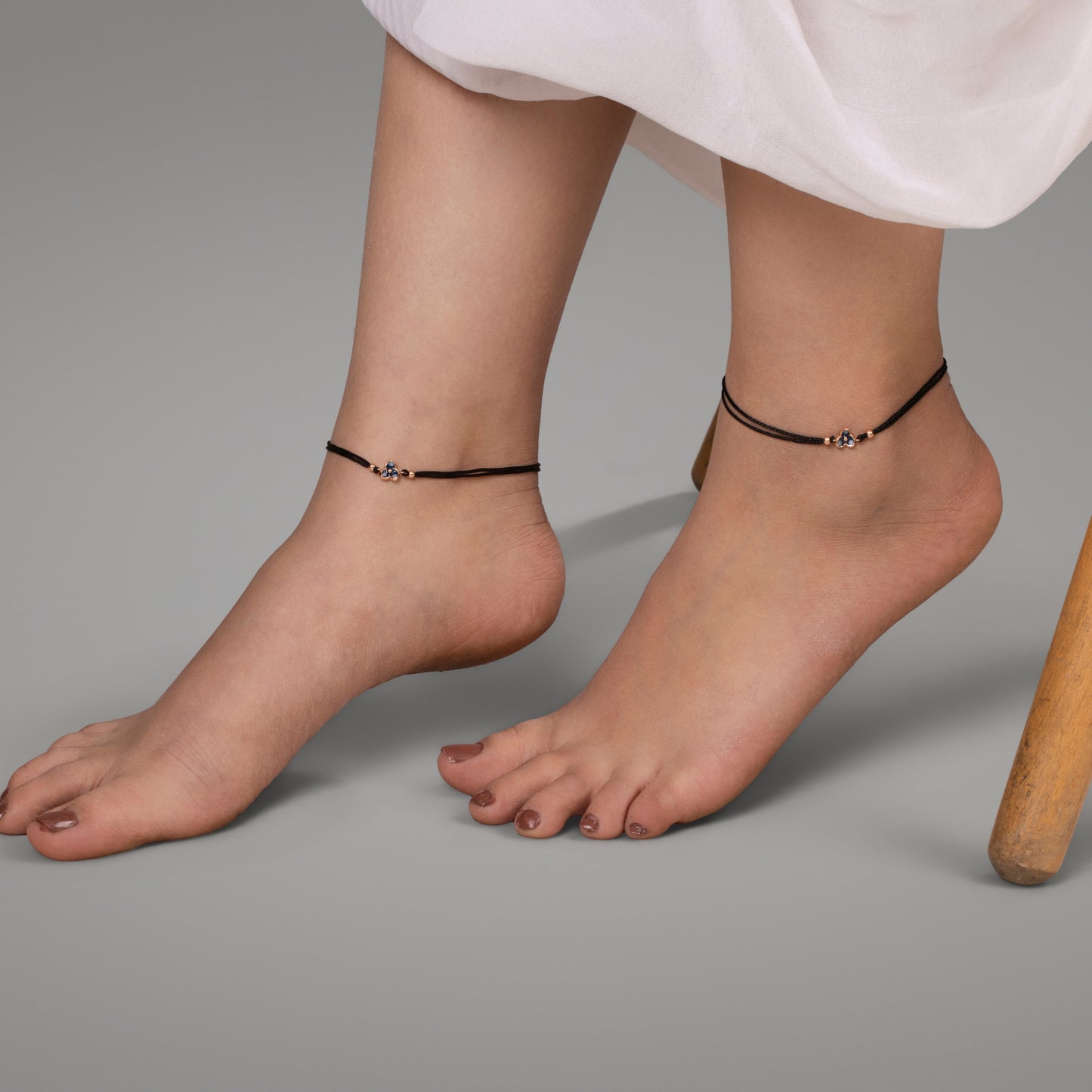 Midnight Bloom Anklet