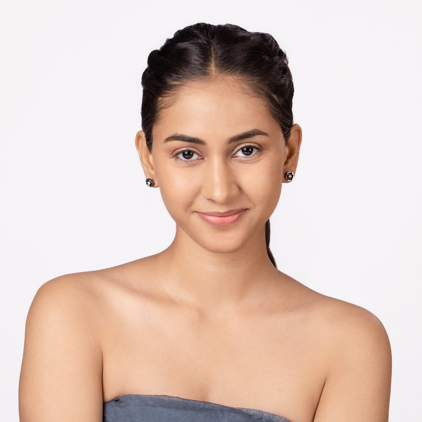 Midnight Bloom Stud Earrings