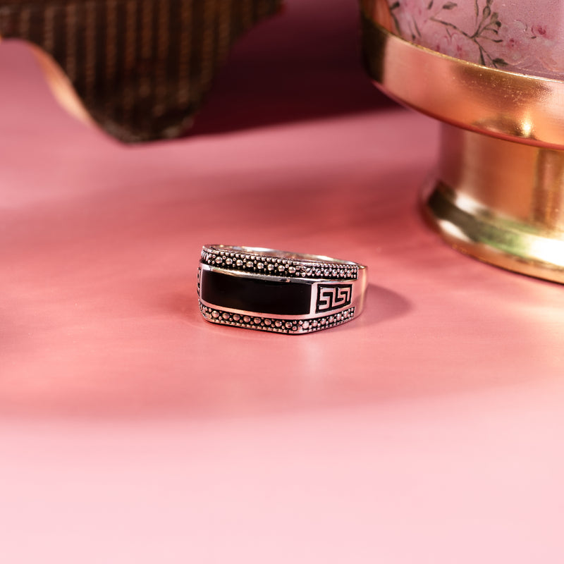 Midnight Maze Ring