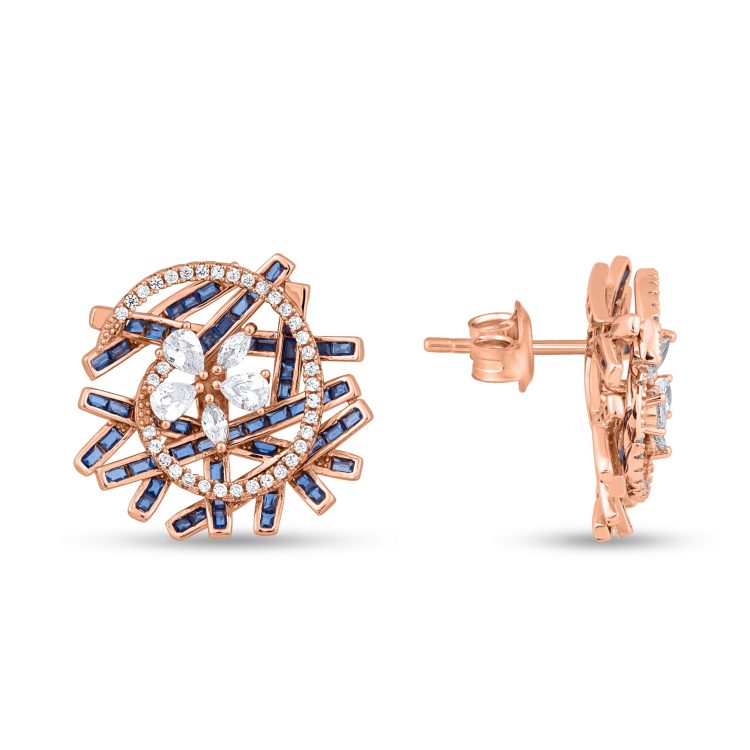 Midnight Spiral Earrings