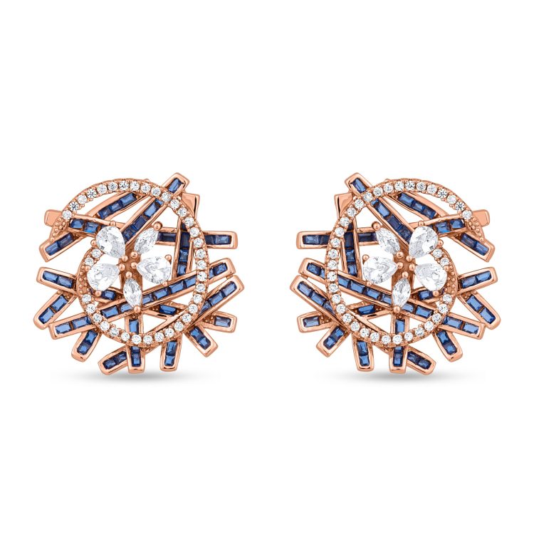 Midnight Spiral Earrings