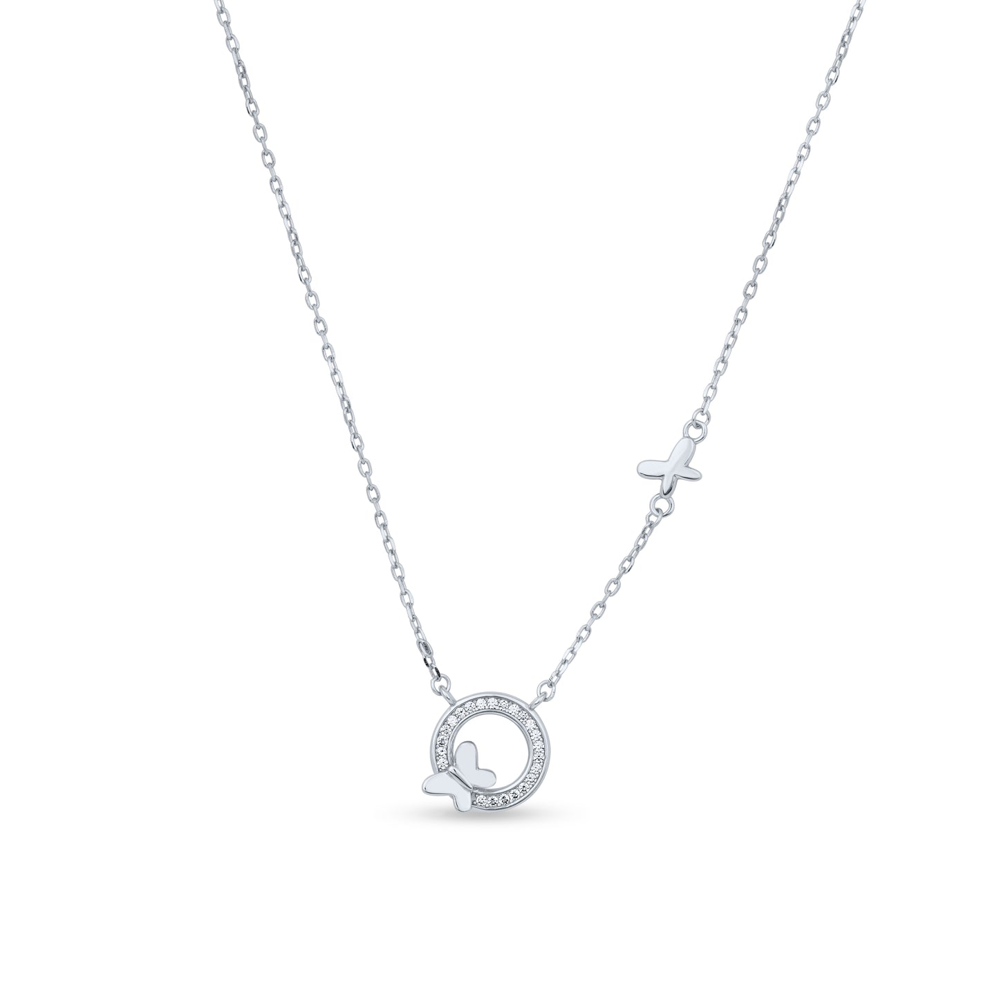 Butterfly Circle Pendant