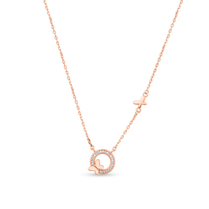 Butterfly Circle Pendant