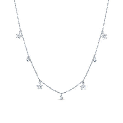 Silver Twilight Spark Necklace