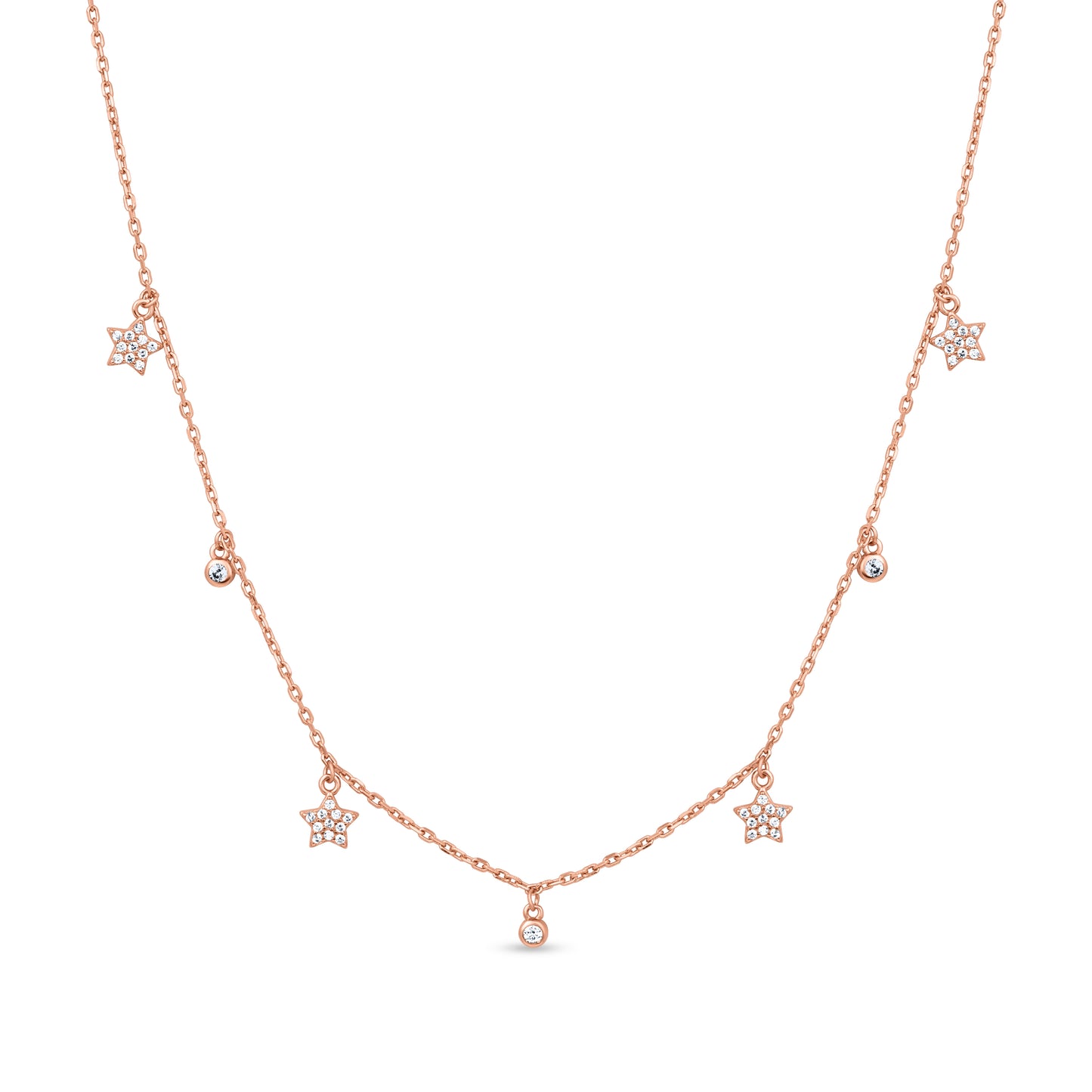 Silver Twilight Spark Necklace