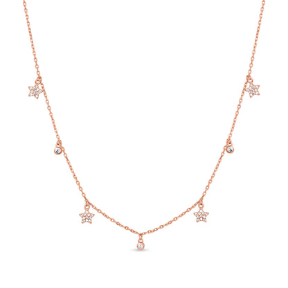 Silver Twilight Spark Necklace