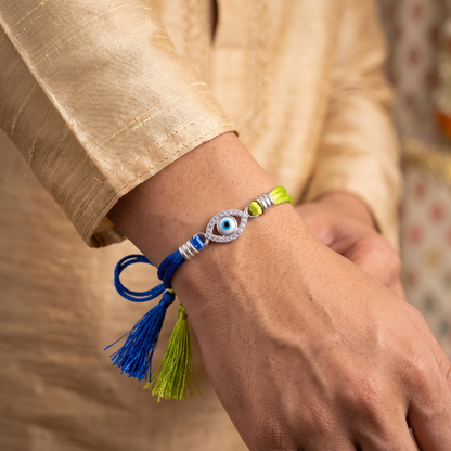 Nazar Shield Sterling Silver Rakhi