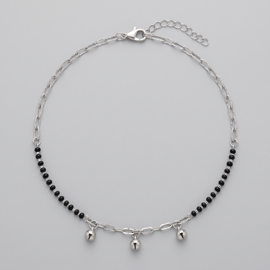 Noir Ball Charm Anklet