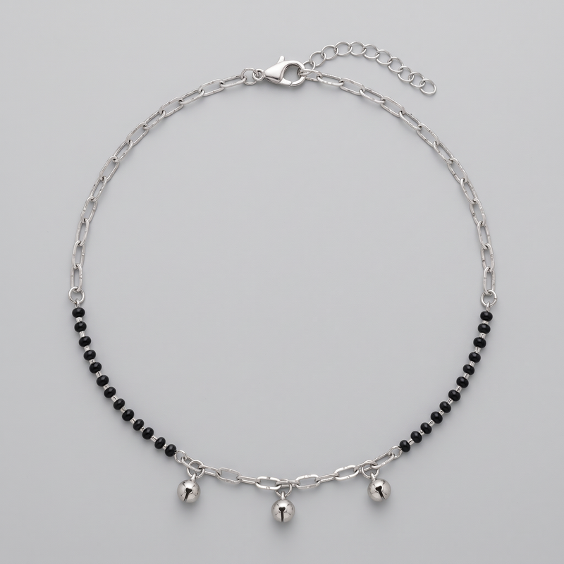 Noir Ball Charm Anklet