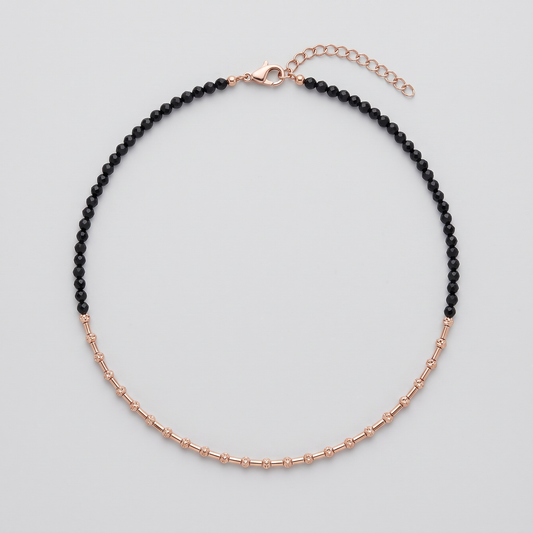 Noir Rose Bead Anklet