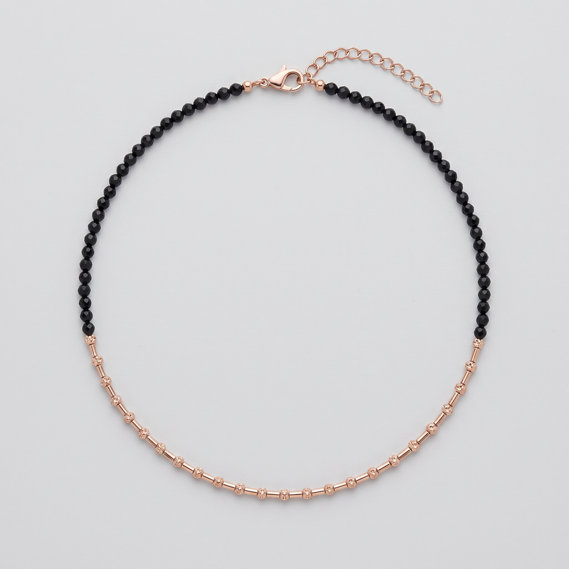 Noir Rose Bead Anklet