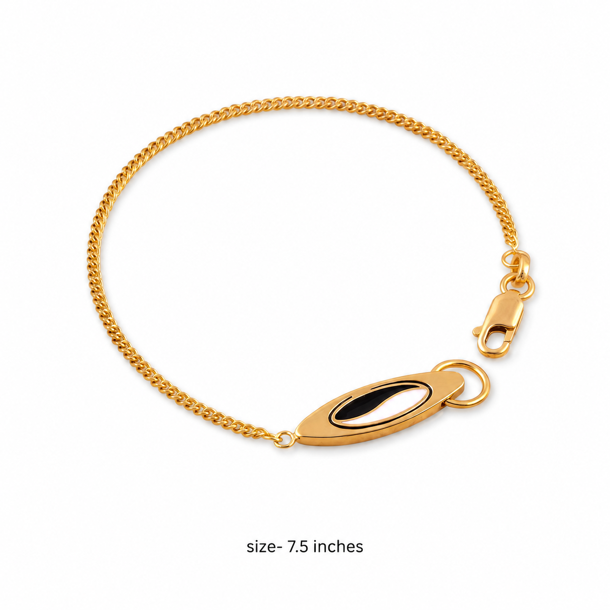 Noir Nazar Silver Bracelet Rakhi